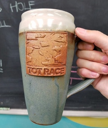 3" clay stamp on Mug